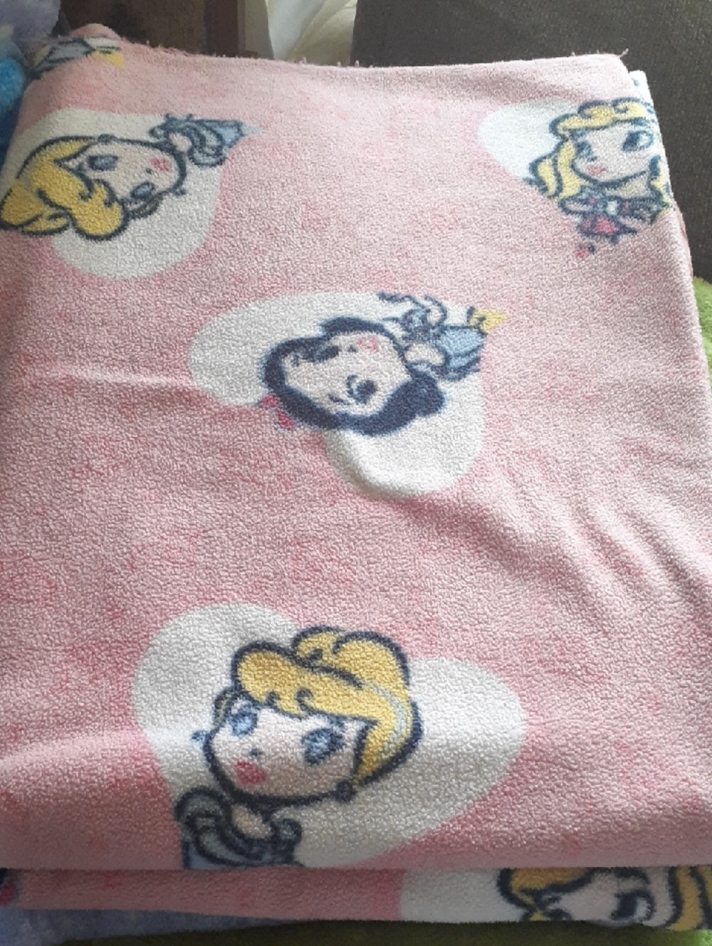 Disney Pink Princess Heart Fleece Throw